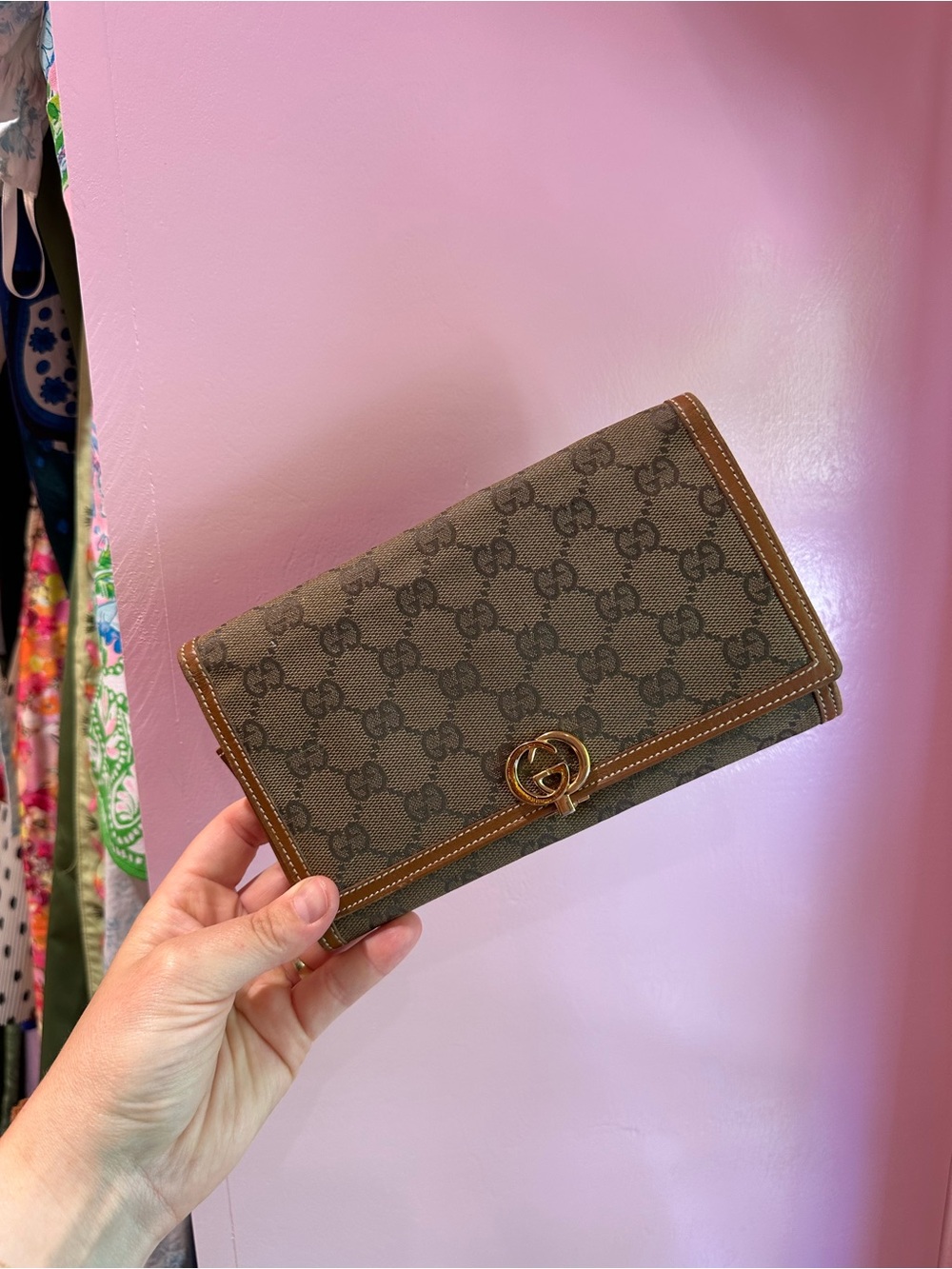 Gucci Brown GG Supreme Canvas Wallet